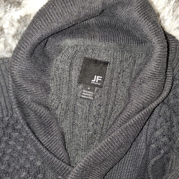 jf j.ferrar Charcoal Gray Cardigan Sweater - Picture 2 of 10